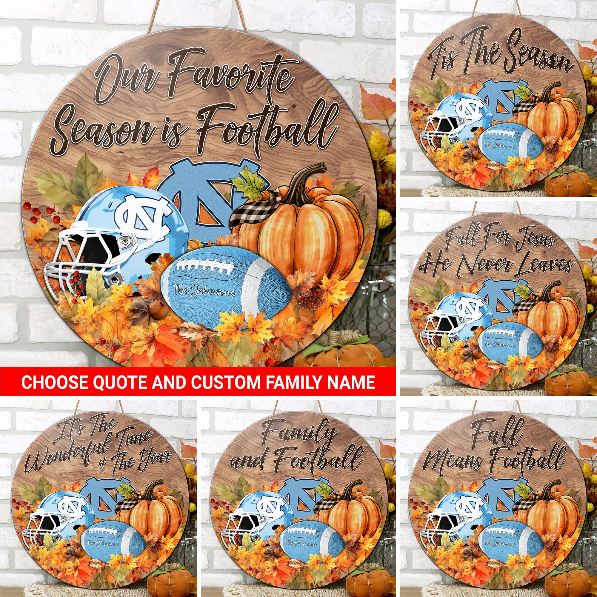 North Carolina Tar Heels Shape Wooden Sign Custom Your Family Name And Choose Your Quotes, Sport Sign, Sport Gifts For Fan, Home Decorations EHIVM-59971